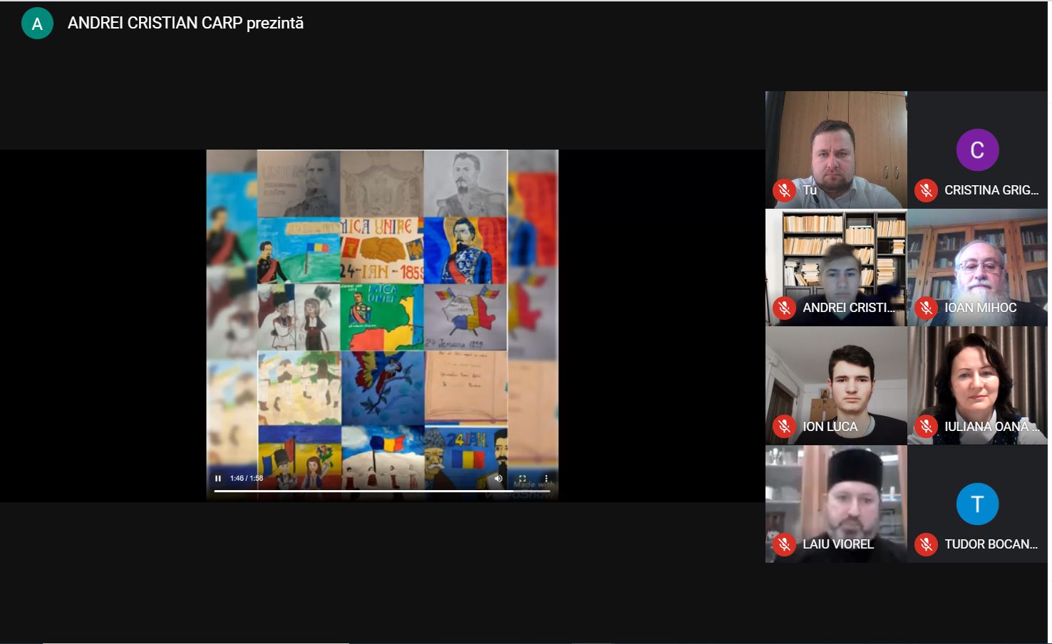 Hora unirii „online”, la Seminarul Teologic de la Mănăstirea Neamț