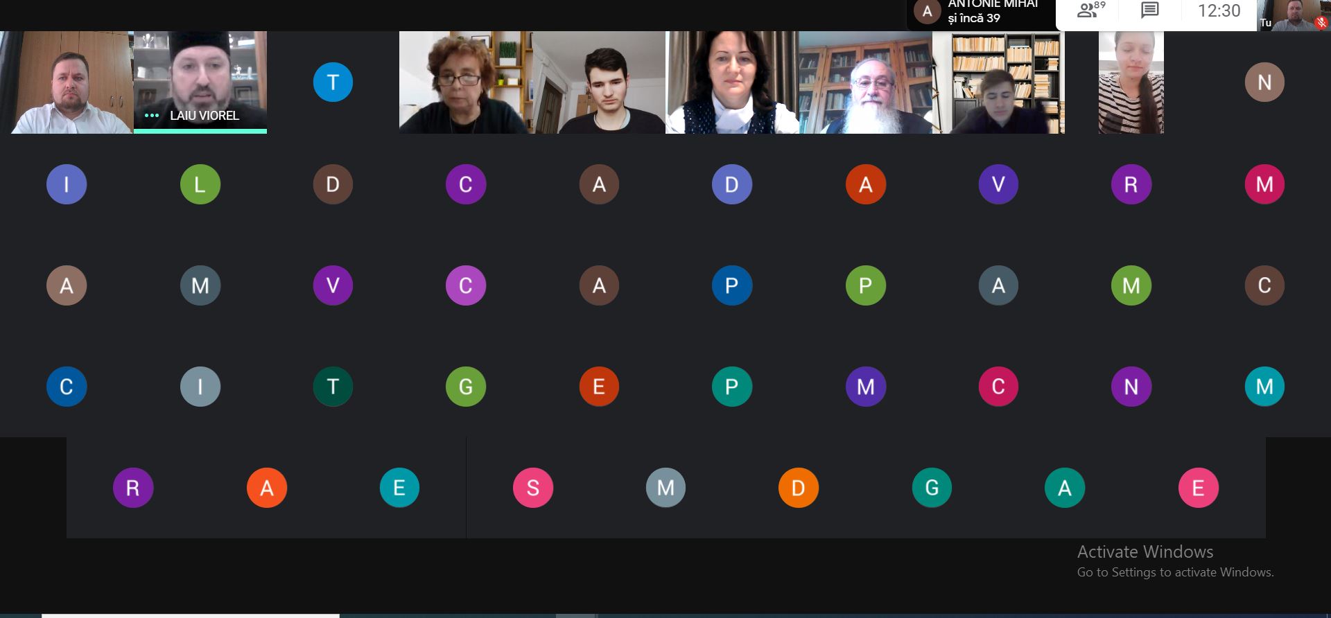 Hora unirii „online”, la Seminarul Teologic de la Mănăstirea Neamț