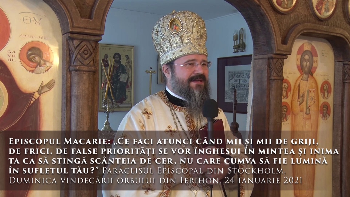 (Video) „Ce faci atunci când mii și mii de griji, de frici, de false priorități se vor înghesui în mintea și inima ta?” – PS Macarie