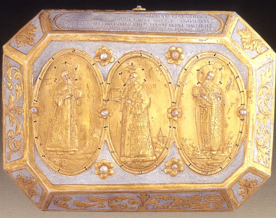 Capul Sfântului Grigorie Teologul de la Mănăstirea Vatoped – Athos