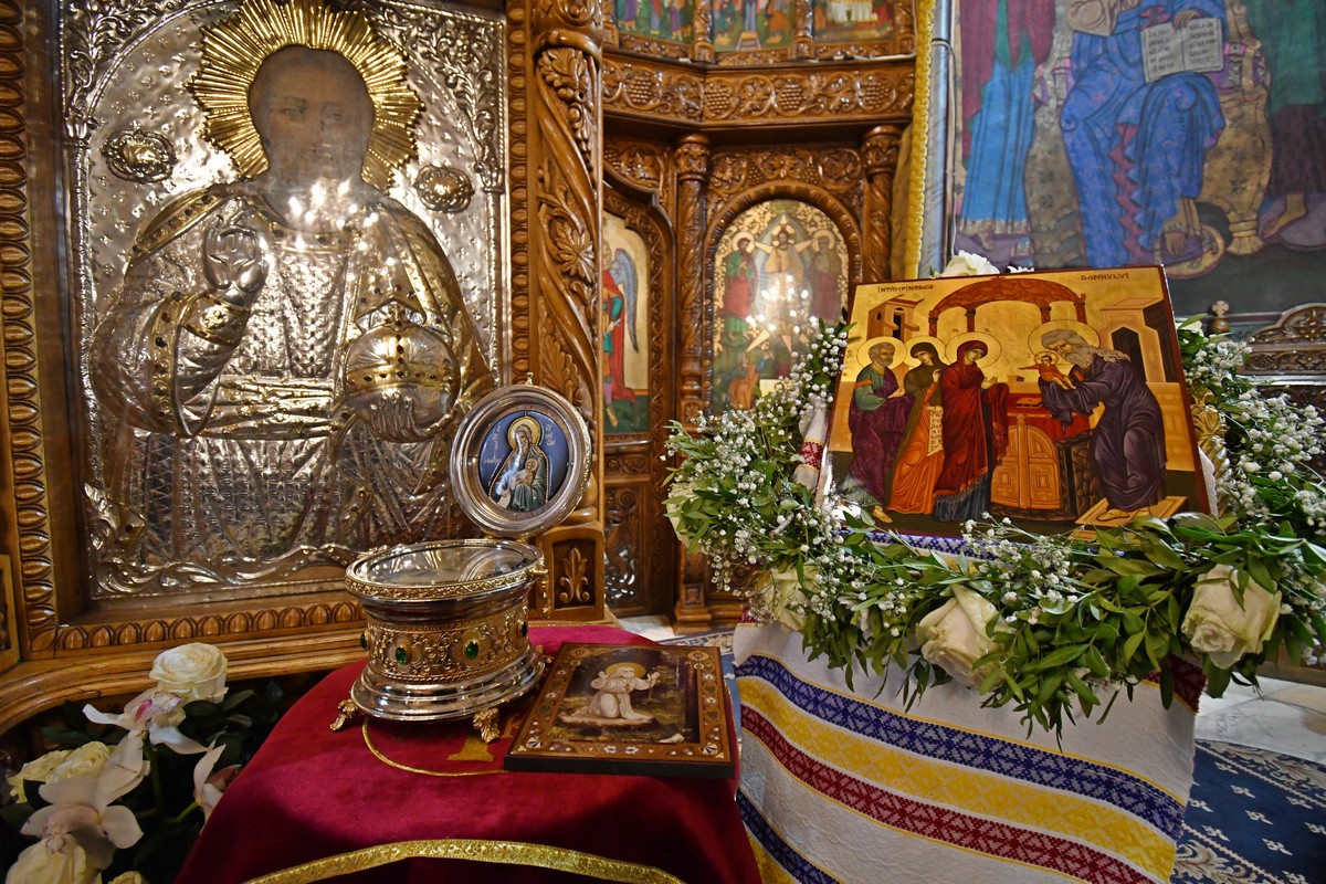 Fragment din moaştele Sfântului şi Dreptului Simeon, în patrimoniul Mănăstirii Nechit