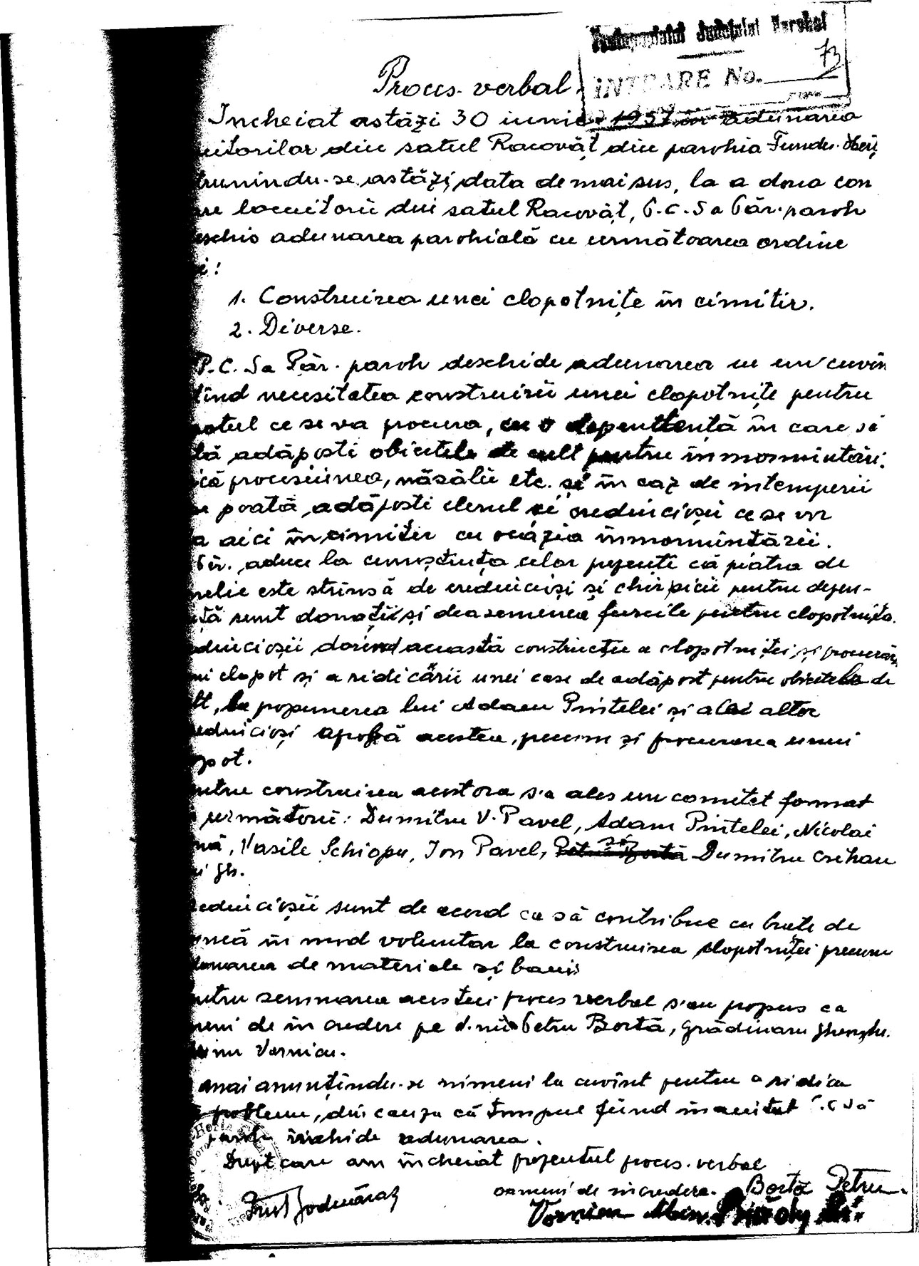 Cimitirul satului Racovăț-Pomârla, protopopiatul Dorohoi, loc de odihnă veșnică pentru refugiații proboteșteni din ținutul Herța