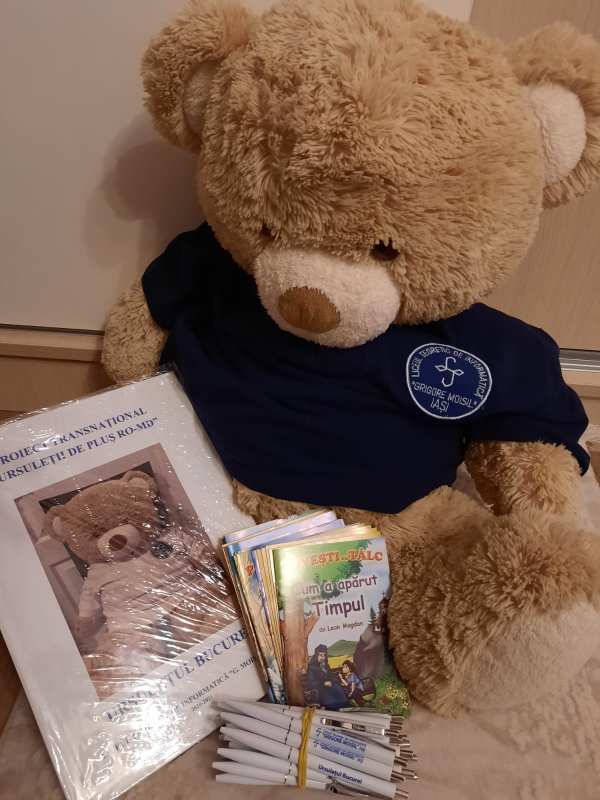 Proiect educațional la Liceul „Grigore Moisil” din Iași: Schimb de ursuleți de pluș între România și Republica Moldova
