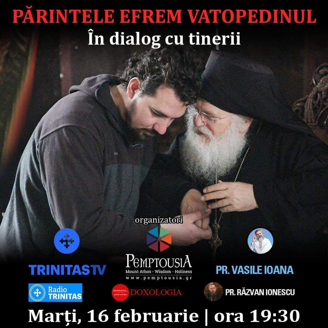 Părintele Efrem Vatopedinul în dialog cu tinerii