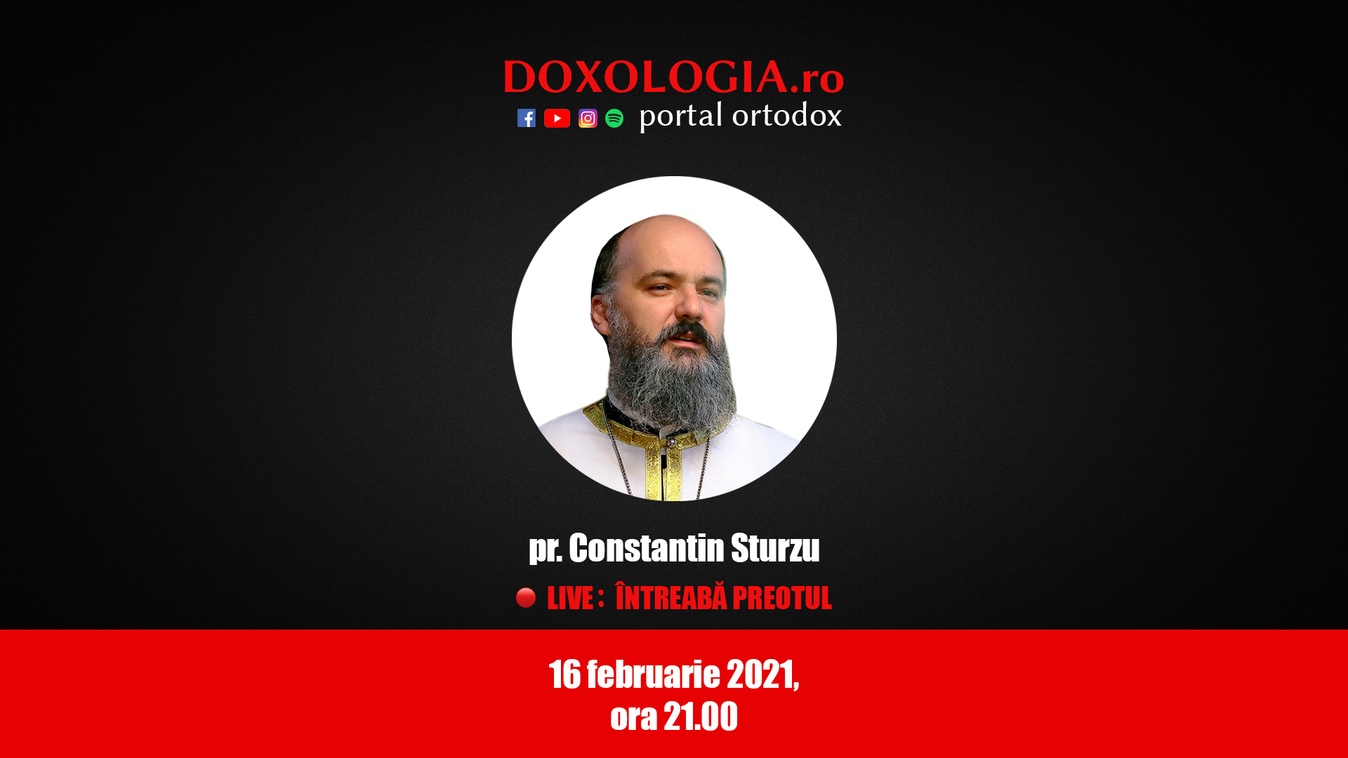 (Video) Întreabă preotul LIVE – Care vor fi semnele sfârșitului lumii? – Pr. Constantin Sturzu