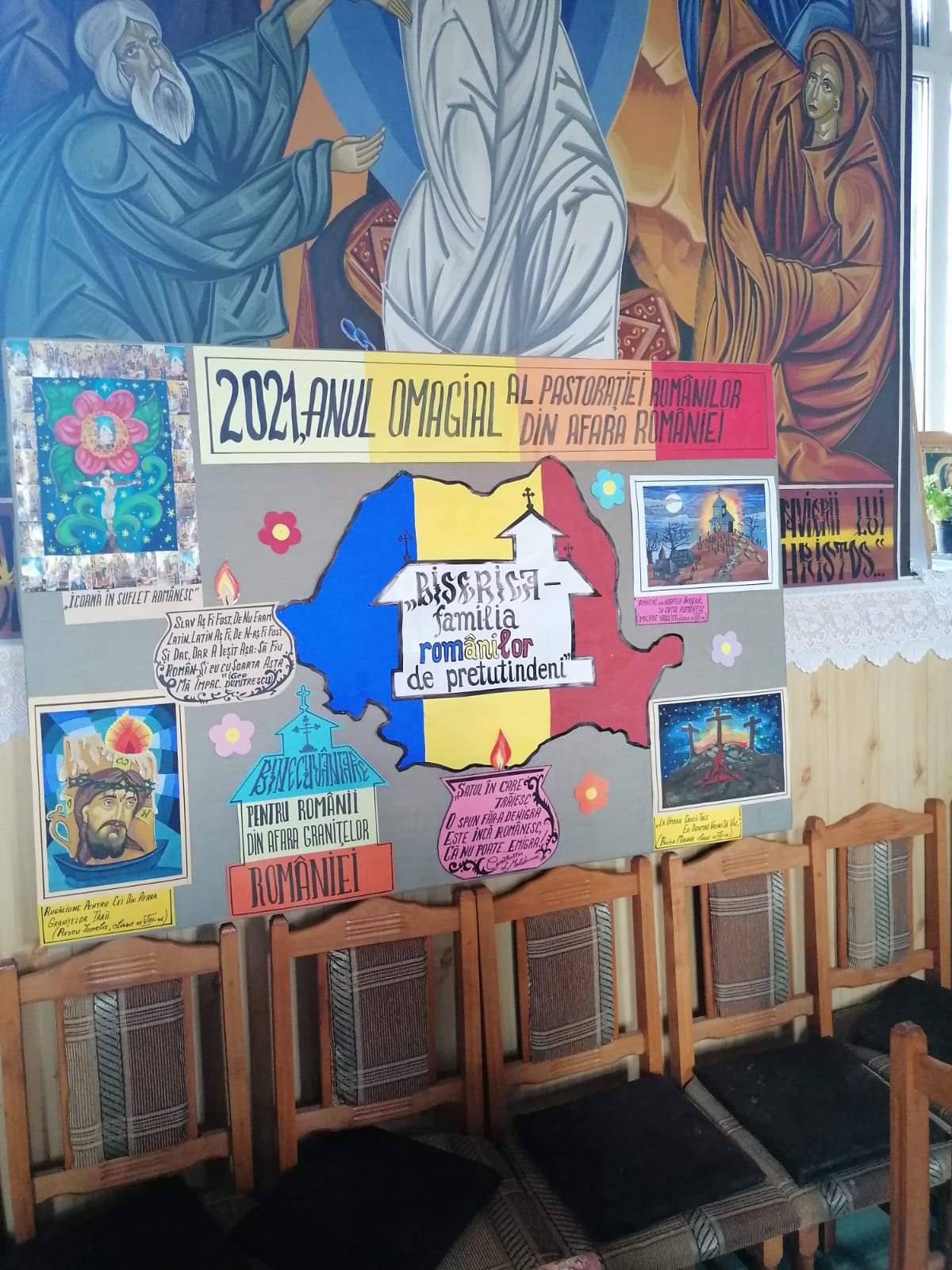 Cadouri şi buchete cu flori pentru familiile din Ghergheşti care au fiii plecaţi în străinătate