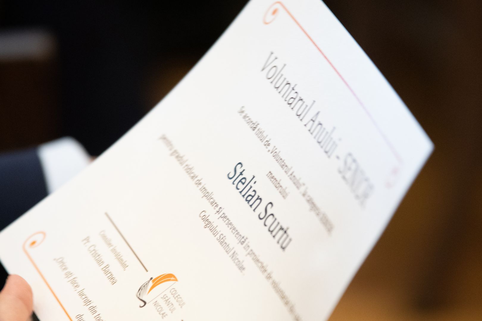 Răsplată pentru ostenitorii #VIE: Colegiul „Sfântul Nicolae” și-a premiat voluntarii