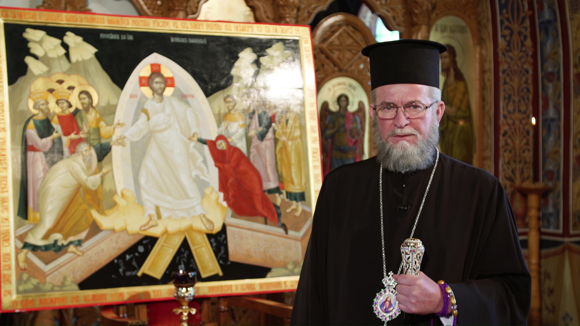 (Video) Mesajul Presfințitului Părinte Iustin la Sărbătoarea Paștilor 2021