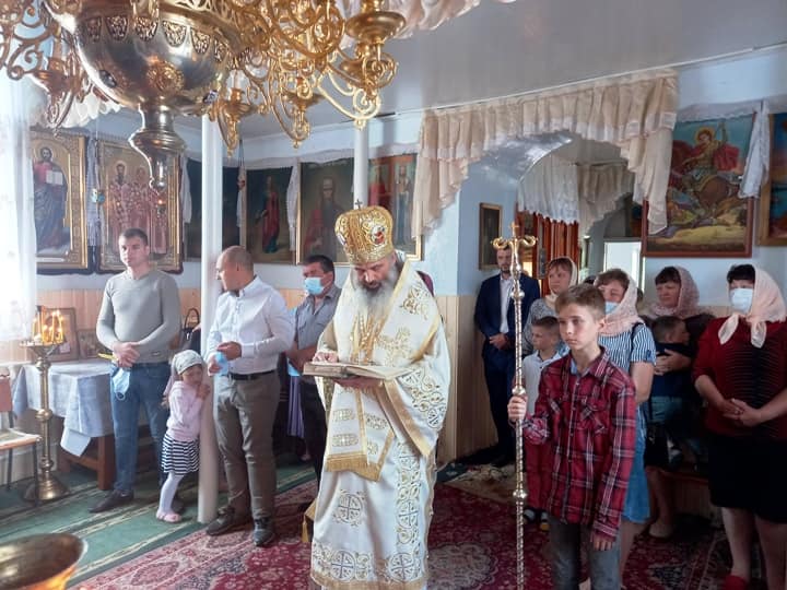 Slujbă arhierească în Parohia Sloveanca - Sângerei