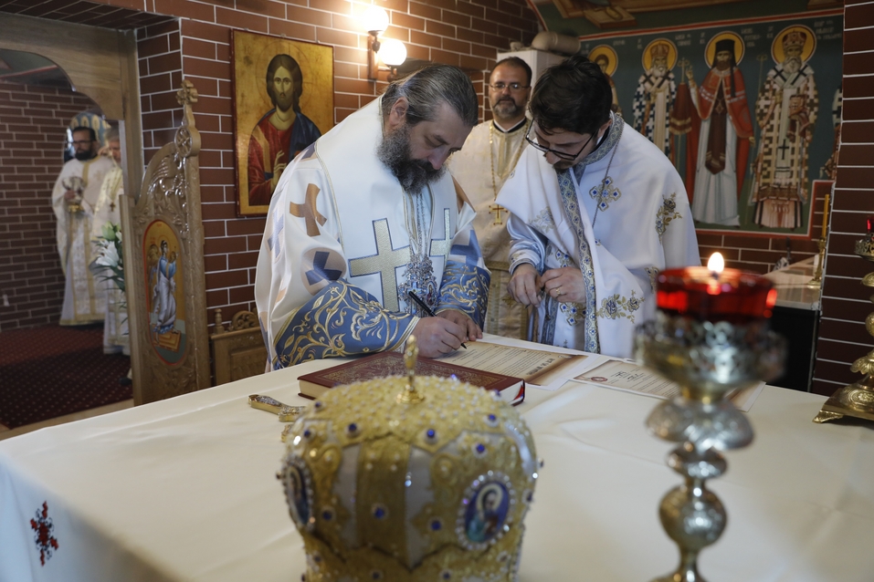 Pictura bisericii din curtea Spitalului Clinic „Dr. C. I. Parhon” ‒ Iași, sfințită de PS Părinte Nichifor Botoșăneanul