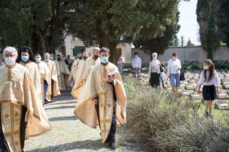 Pomenirea eroilor la cimitirul Palmanova din provincia Udine Pomenirea eroilor la cimitirul Palmanova din provincia Udine