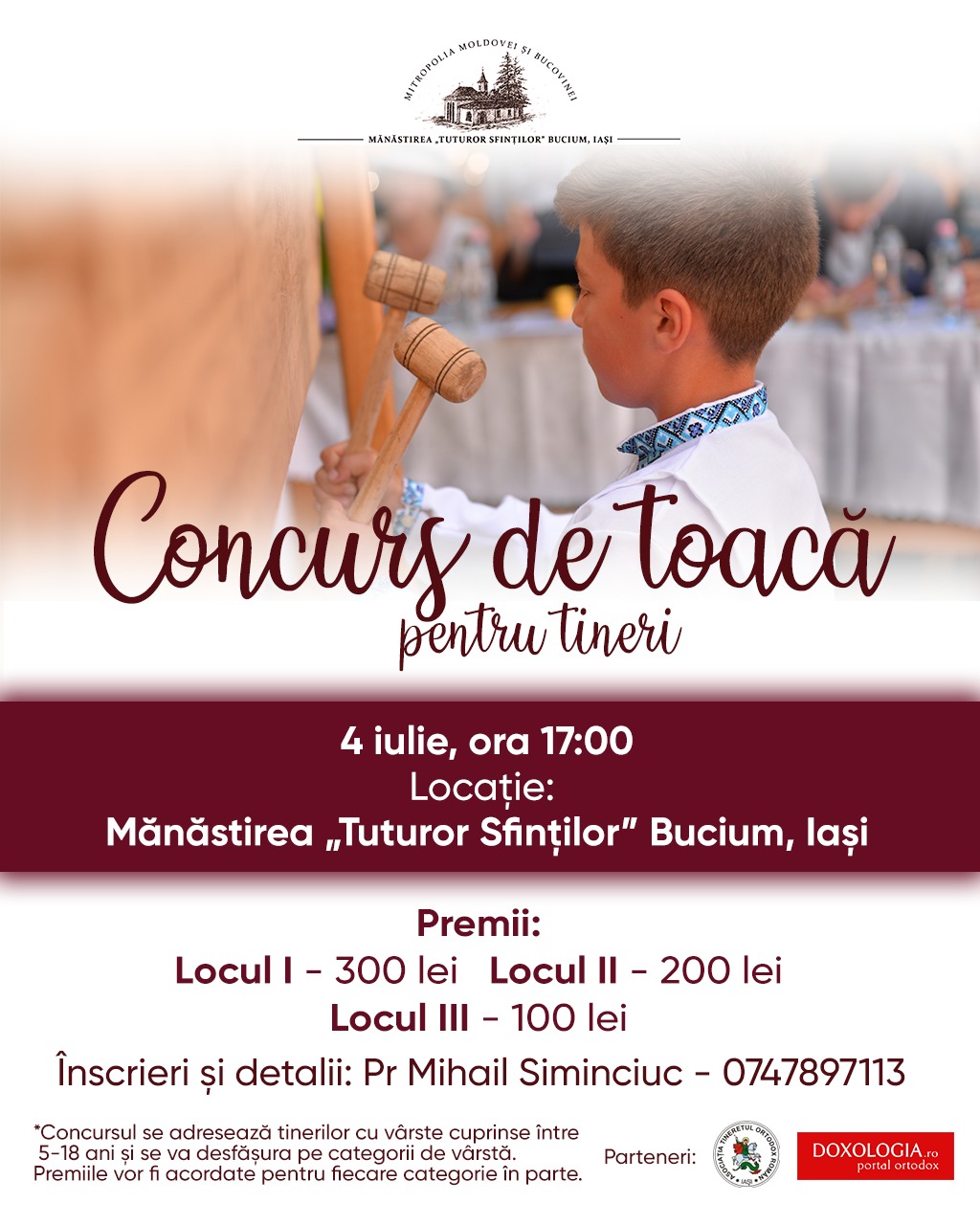 Concurs de toacă pentru tineri la Mănăstirea Bucium