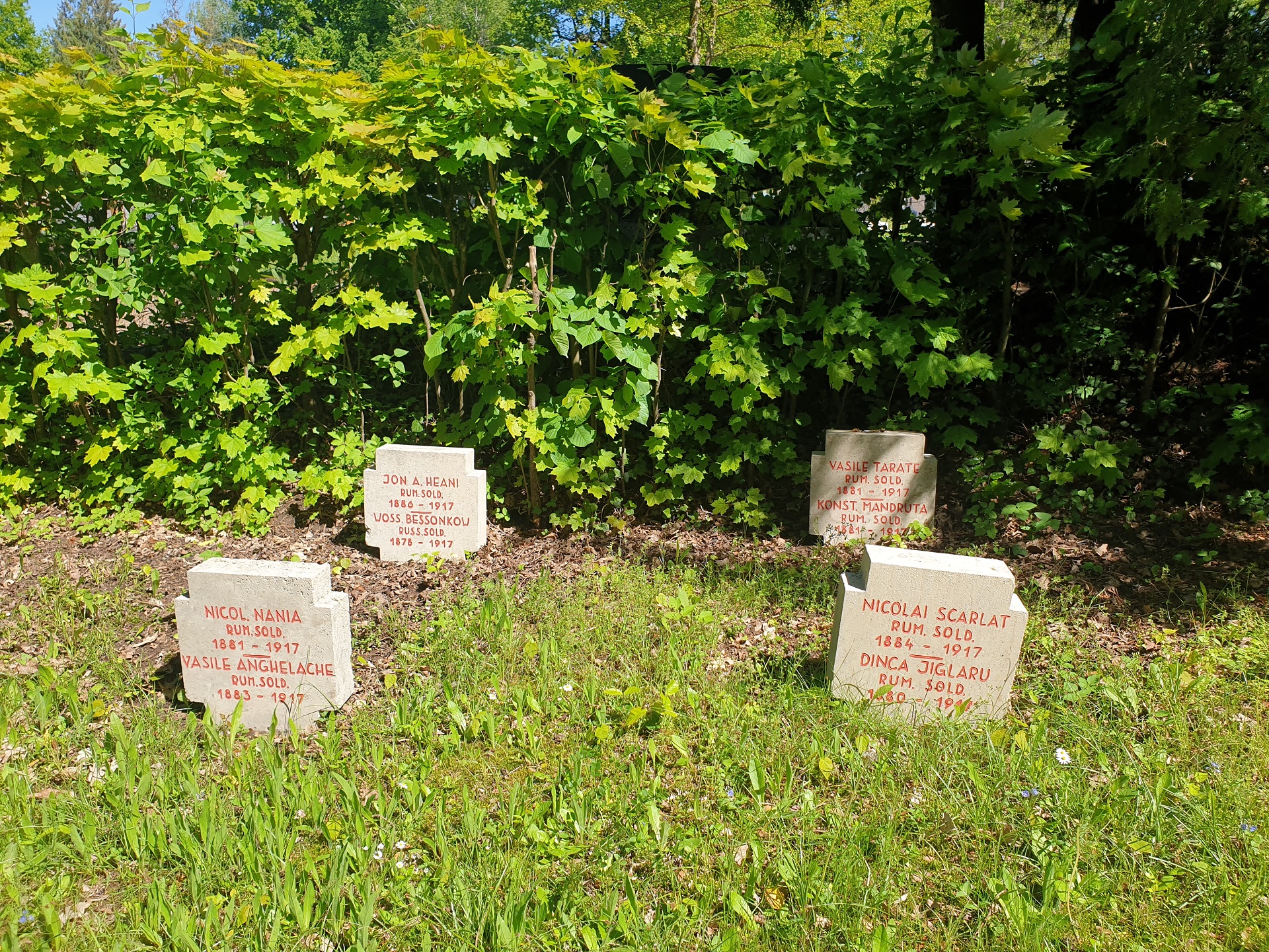 Cimitirul „Stadtfriedhof” din Bayreuth – morminte ale soldaților români în Germania