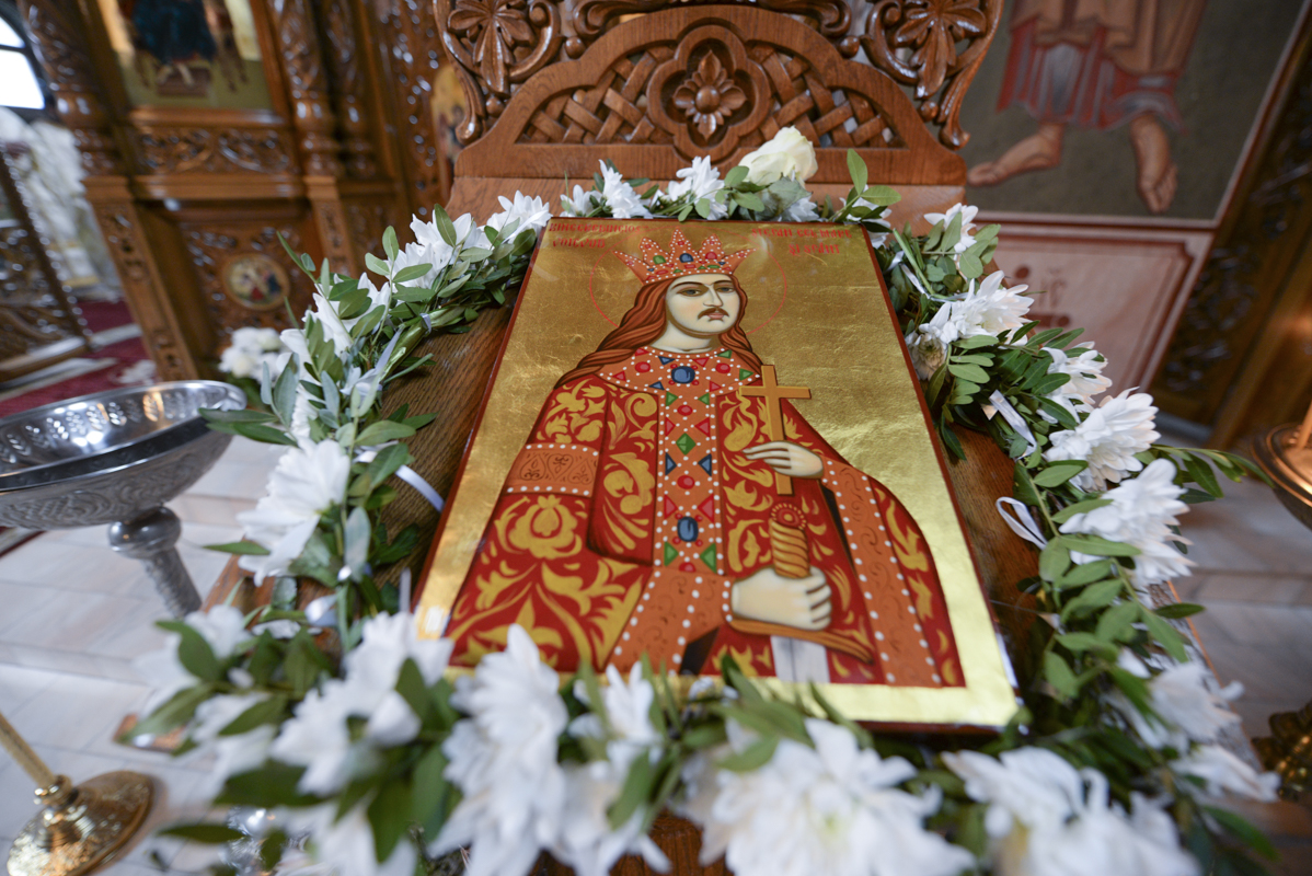 Slujire arhierească la hramul Bisericii „Binecredinciosul Voievod Ştefan cel Mare şi Sfânt” din Iaşi