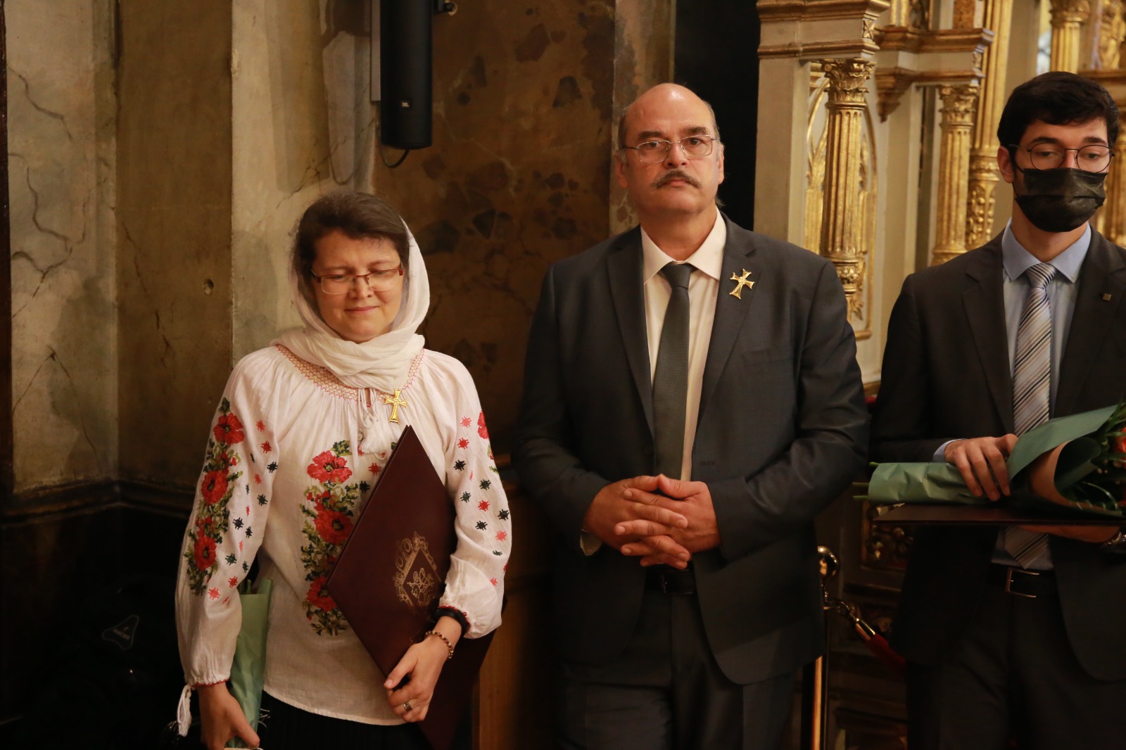 (Video) Masterclass de Cânt Bizantin: Protopsaltul Panagiotis Neochoritis și conf. dr. Maria Alexandru au primit Crucea „Sfântul Ierarh Dosoftei”