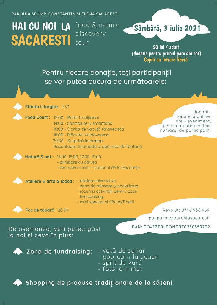 Hai cu noi la Săcărești – food and nature discovery tour