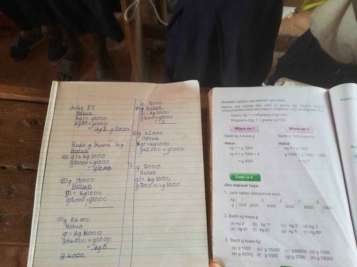 Vizită la şcoala din Mkombe