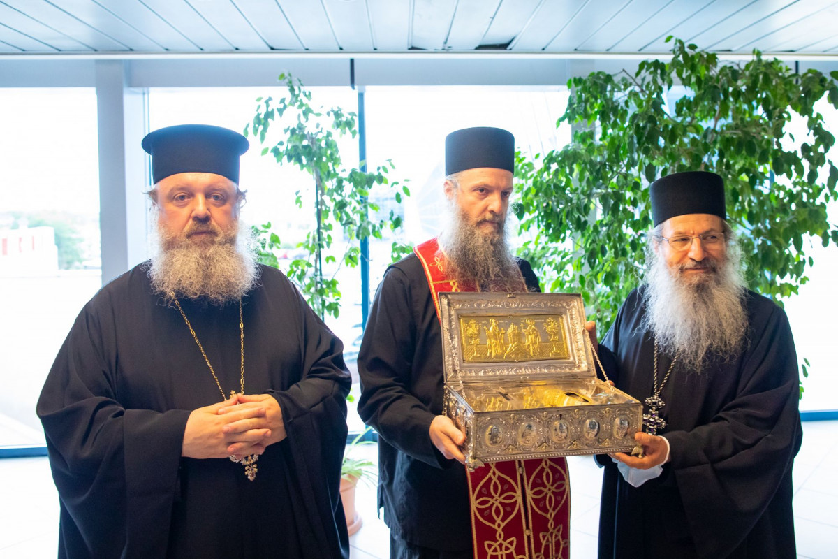 Binecuvântarea sfinților la Mănăstirea Pantocrator