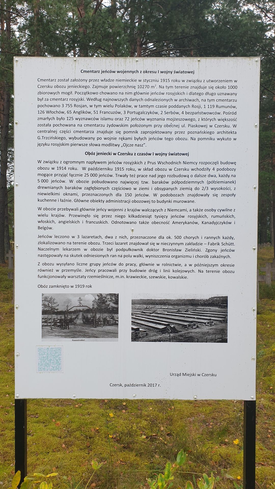 Cimitirul prizonierilor de război din Czersk – morminte ale soldaților români în Polonia (III)