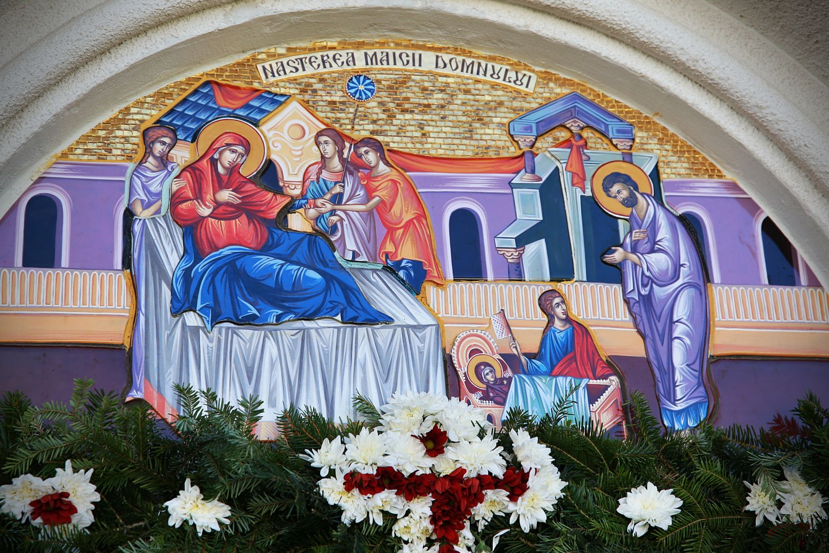 Mănăstirea Vorona, în veșminte de sărbătoare: „Maica Domnului a împlinit în viața sa dragostea cea dumnezeiască”