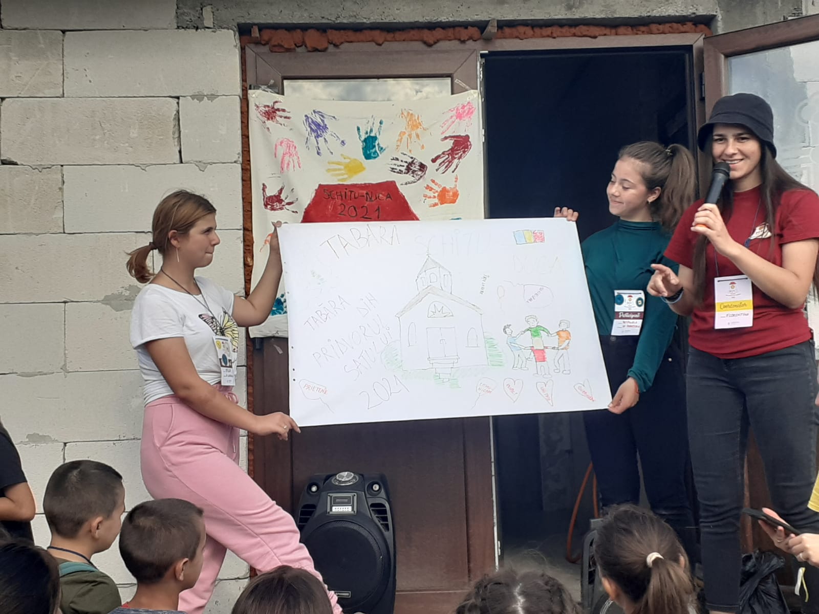 Tabăra din pridvorul satului, în Parohia „Adormirea Maicii Domnului” – Schitu Duca