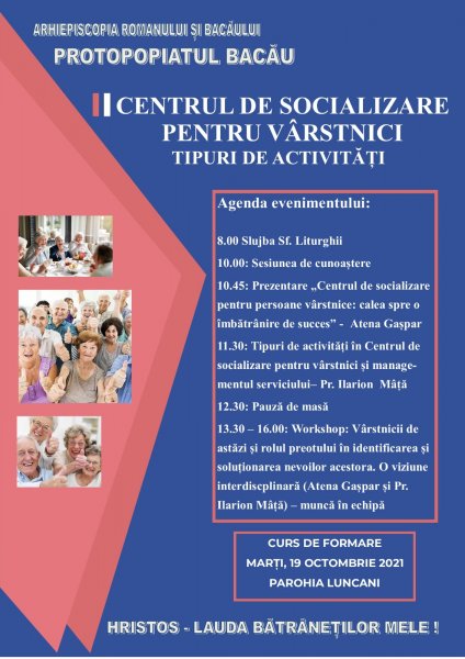 Protoieria Bacău va găzdui un curs de formare pentru preoți