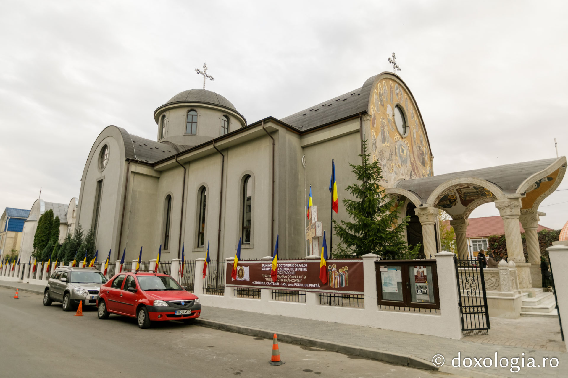(Foto) Biserica „Sfânta Mahramă a Domnului și Sfinții Martiri Brâncoveni” din Iași în ajun de sfințire