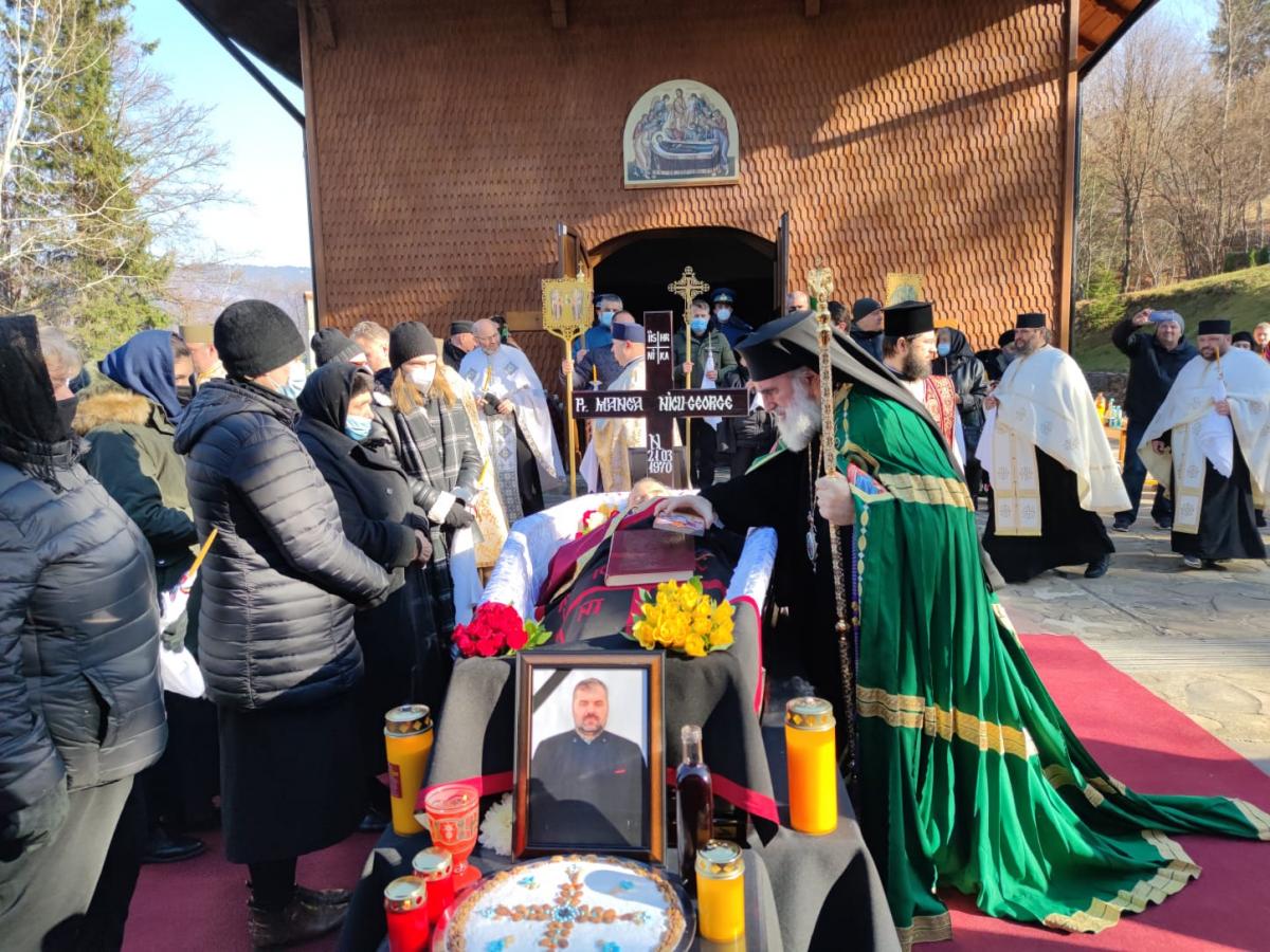 Preotul militar Nicu-George Manea, înmormântat la Mănăstirea Diaconești