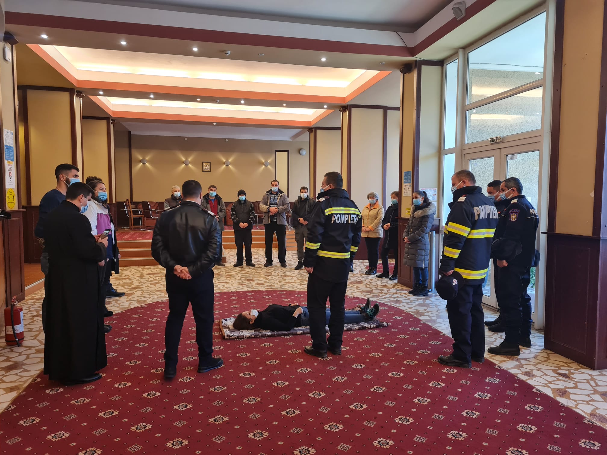 Instructaj PSI la Centrul Cultural-Pastoral Durău