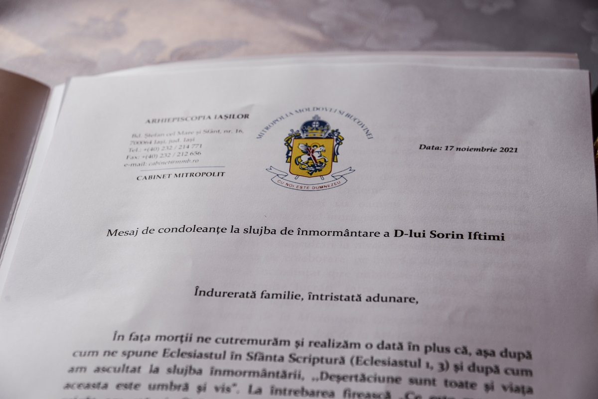 Reputatul istoric Sorin Iftimi a fost înmormântat la Iași: „Avea o permanentă disponibilitate de a ajuta, o generozitate debordantă”