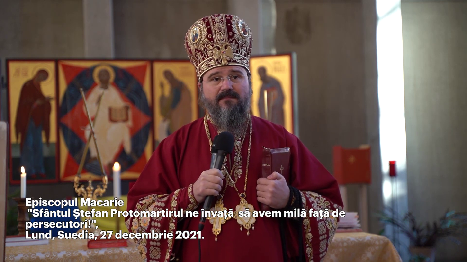 (Video) „Sfântul Ștefan Protomartirul ne învață să avem milă față de persecutori!” – PS Macarie (Video) „Sfântul Ștefan Protomartirul ne învață să avem milă față de persecutori!” – PS Macarie