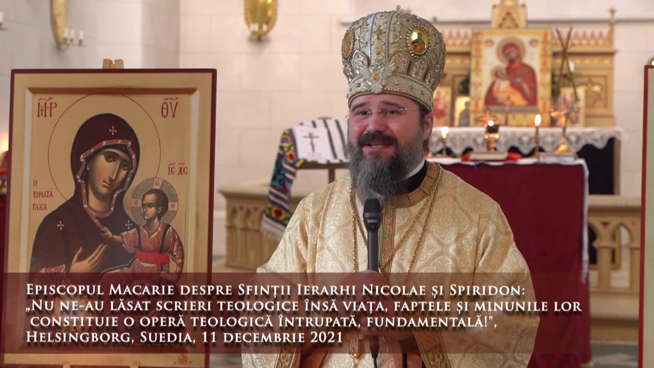 (Video) Viața, faptele și minunile Sfinților Ierarhi Nicolae și Spiridon constituie o operă teologică întrupată, fundamentală!" (Video) Viața, faptele și minunile Sfinților Ierarhi Nicolae și Spiridon constituie o operă teologică întrupată, fundamentală!"