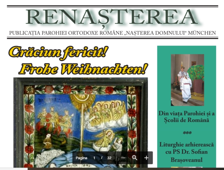 Un nou număr al Revistei „Renașterea”, apărut la München