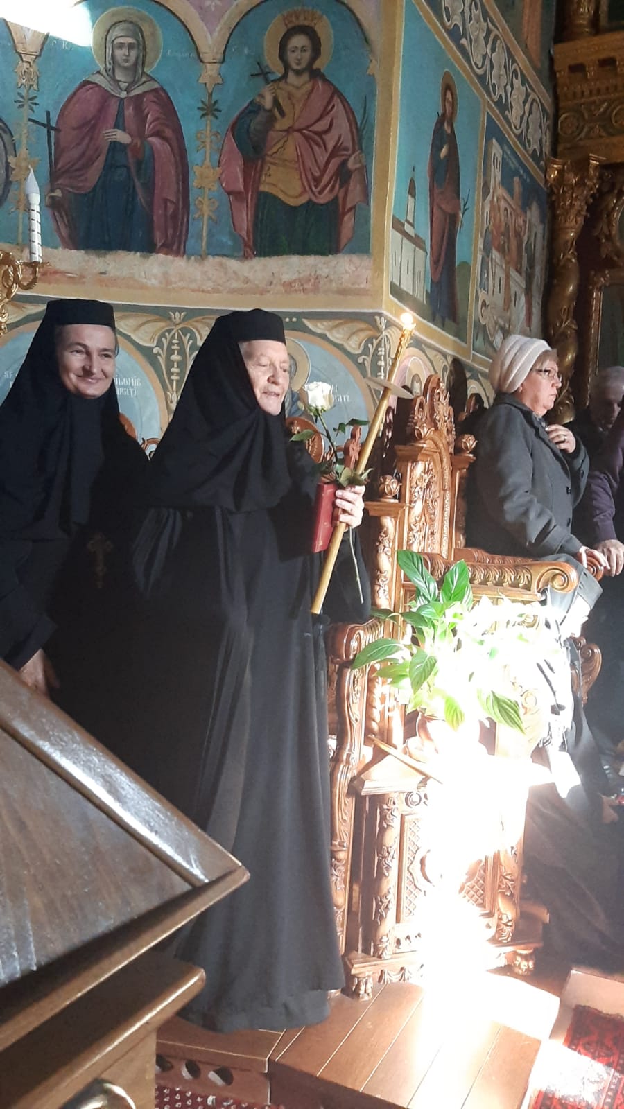 Sora Françoise Détouche, călugărită la Mănăstirea Văratic de PS Părinte Nichifor Botoșăneanul