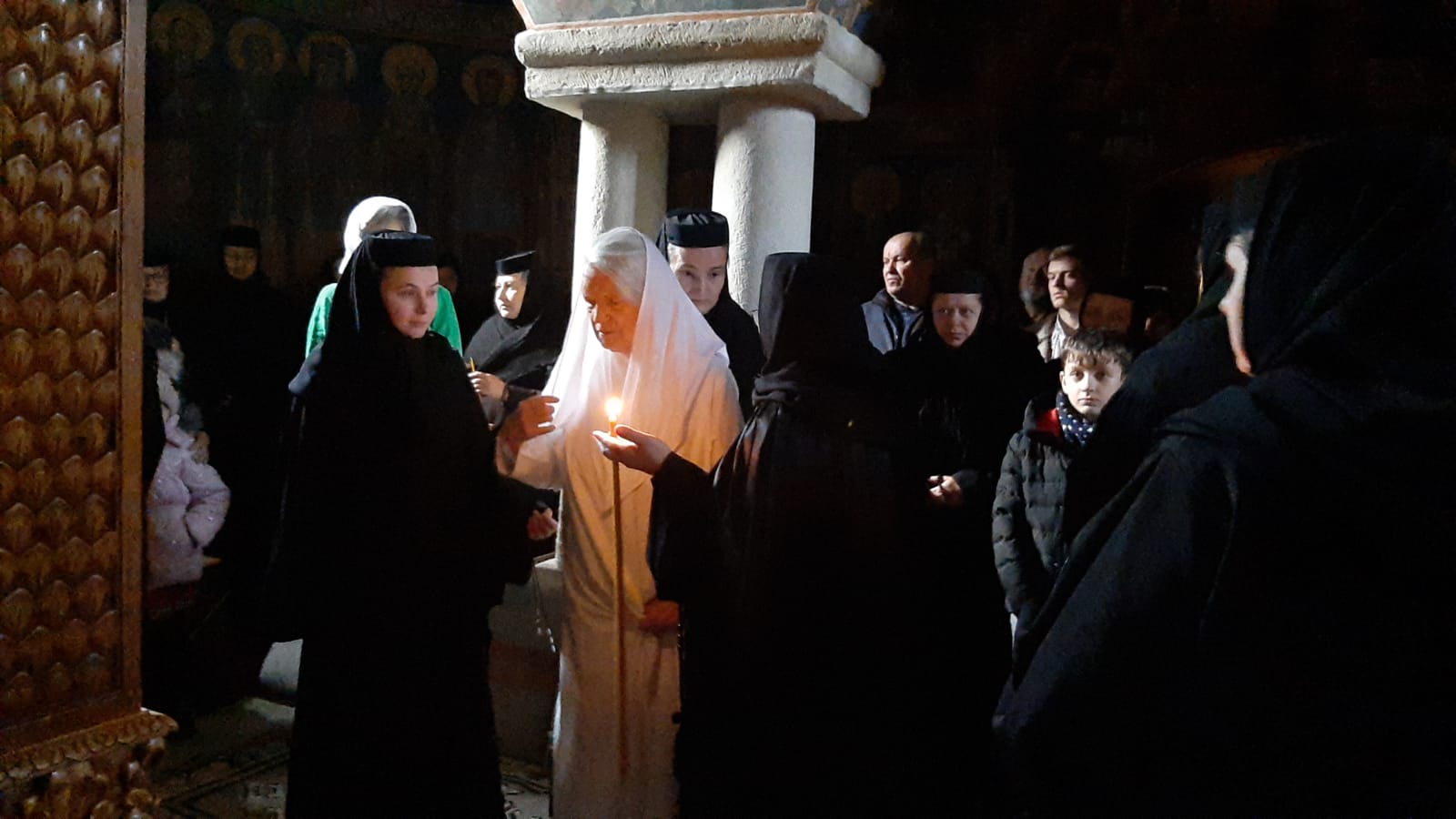 Sora Françoise Détouche, călugărită la Mănăstirea Văratic de PS Părinte Nichifor Botoșăneanul