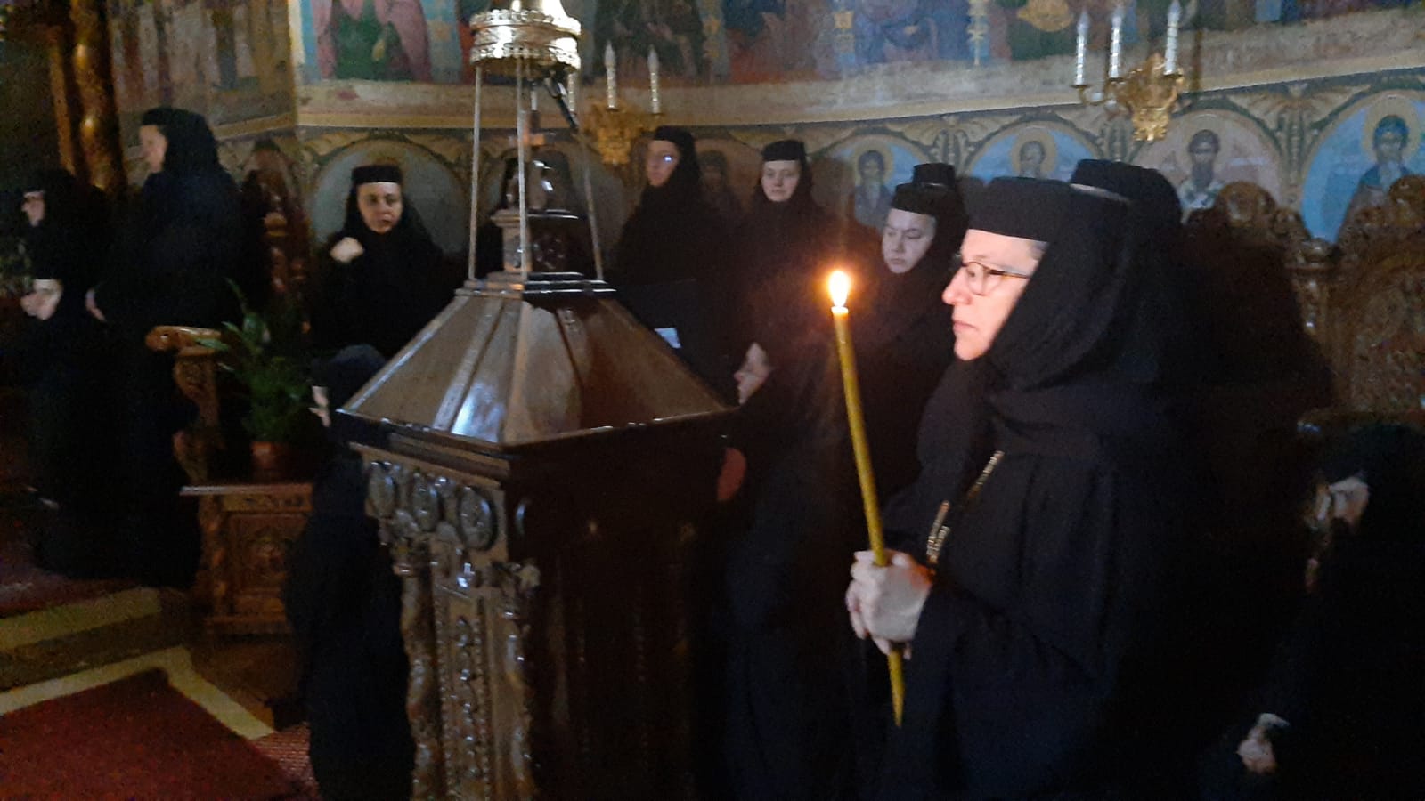 Sora Françoise Détouche, călugărită la Mănăstirea Văratic de PS Părinte Nichifor Botoșăneanul