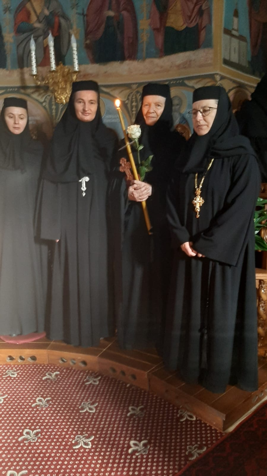 Sora Françoise Détouche, călugărită la Mănăstirea Văratic de PS Părinte Nichifor Botoșăneanul