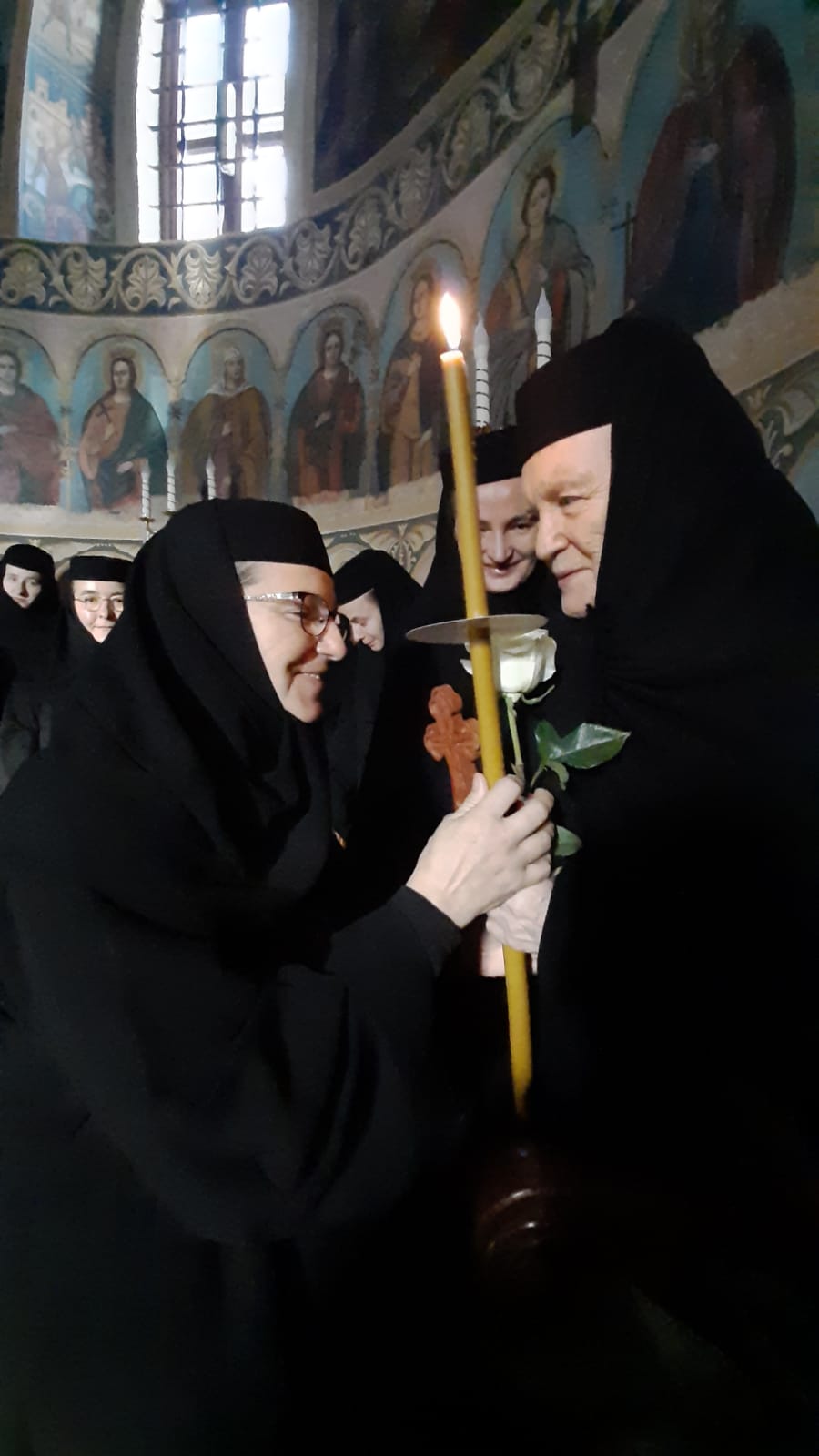 Sora Françoise Détouche, călugărită la Mănăstirea Văratic de PS Părinte Nichifor Botoșăneanul