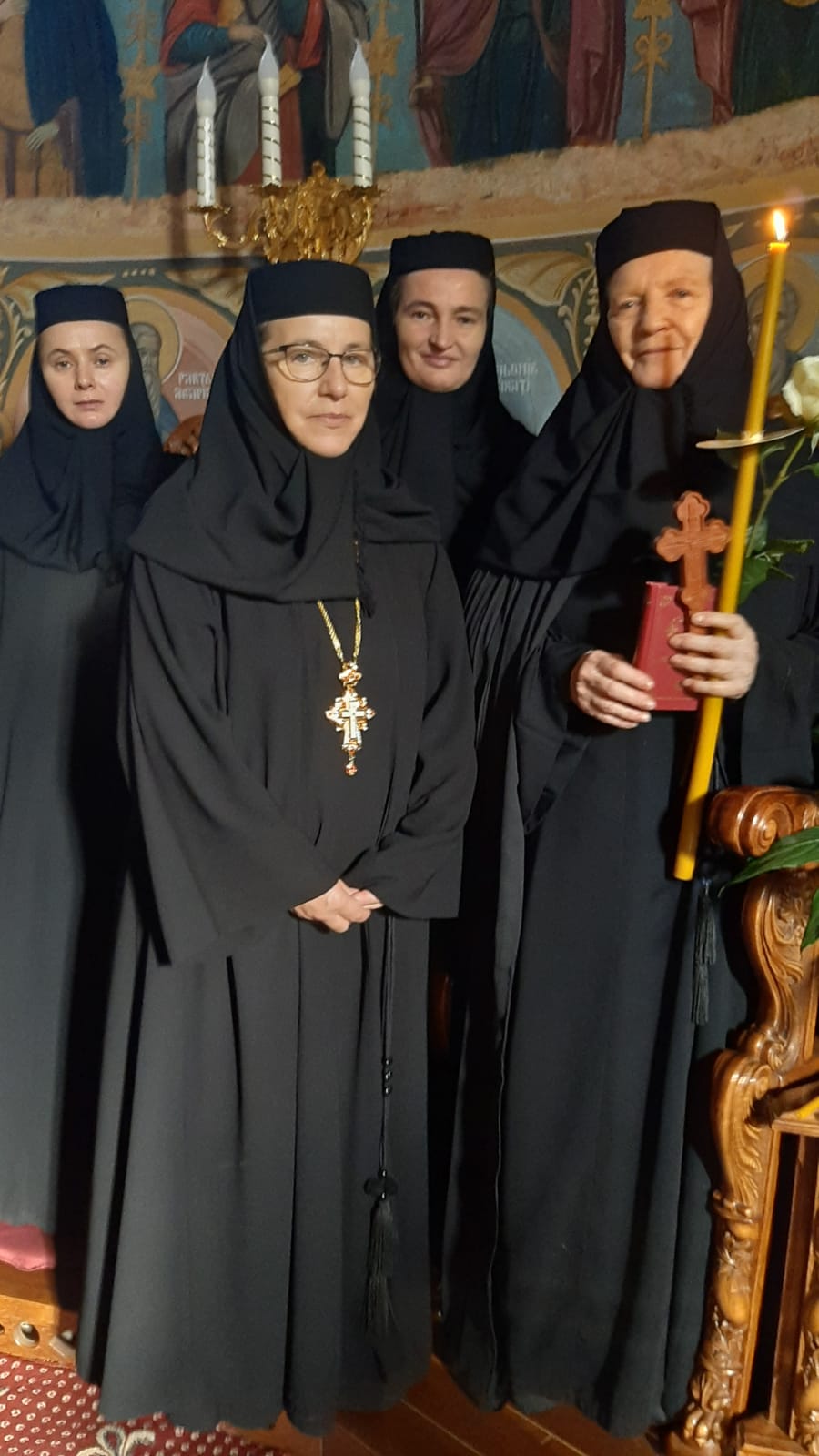 Sora Françoise Détouche, călugărită la Mănăstirea Văratic de PS Părinte Nichifor Botoșăneanul