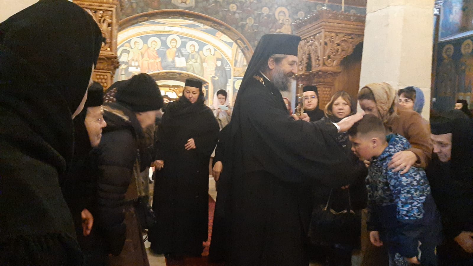 Sora Françoise Détouche, călugărită la Mănăstirea Văratic de PS Părinte Nichifor Botoșăneanul