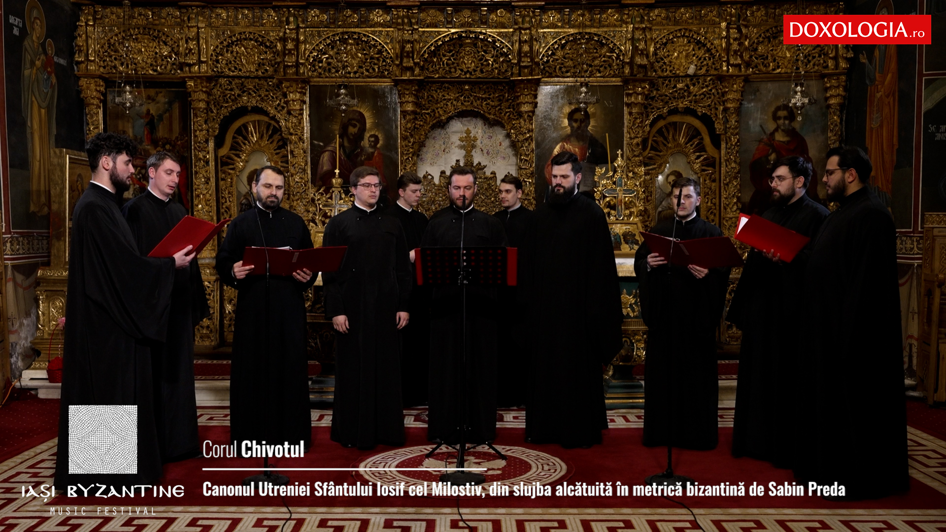 (Video) Corul Chivotul - Canonul Utreniei Sfântului Iosif cel Milostiv, Mitropolitul Moldovei, din slujba alcătuită în metrică bizantină de Sabin Preda