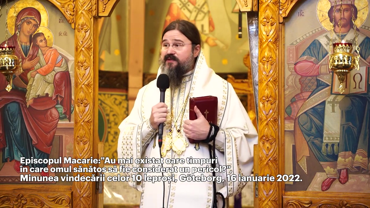 (Video) „Au mai existat oare timpuri în care omul sănătos să fie considerat un pericol?" – PS Macarie (Video) „Au mai existat oare timpuri în care omul sănătos să fie considerat un pericol?" – PS Macarie