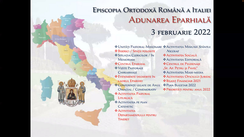 În Episcopia Ortodoxă Română a Italiei a avut loc Adunarea Eparhială În Episcopia Ortodoxă Română a Italiei a avut loc Adunarea Eparhială