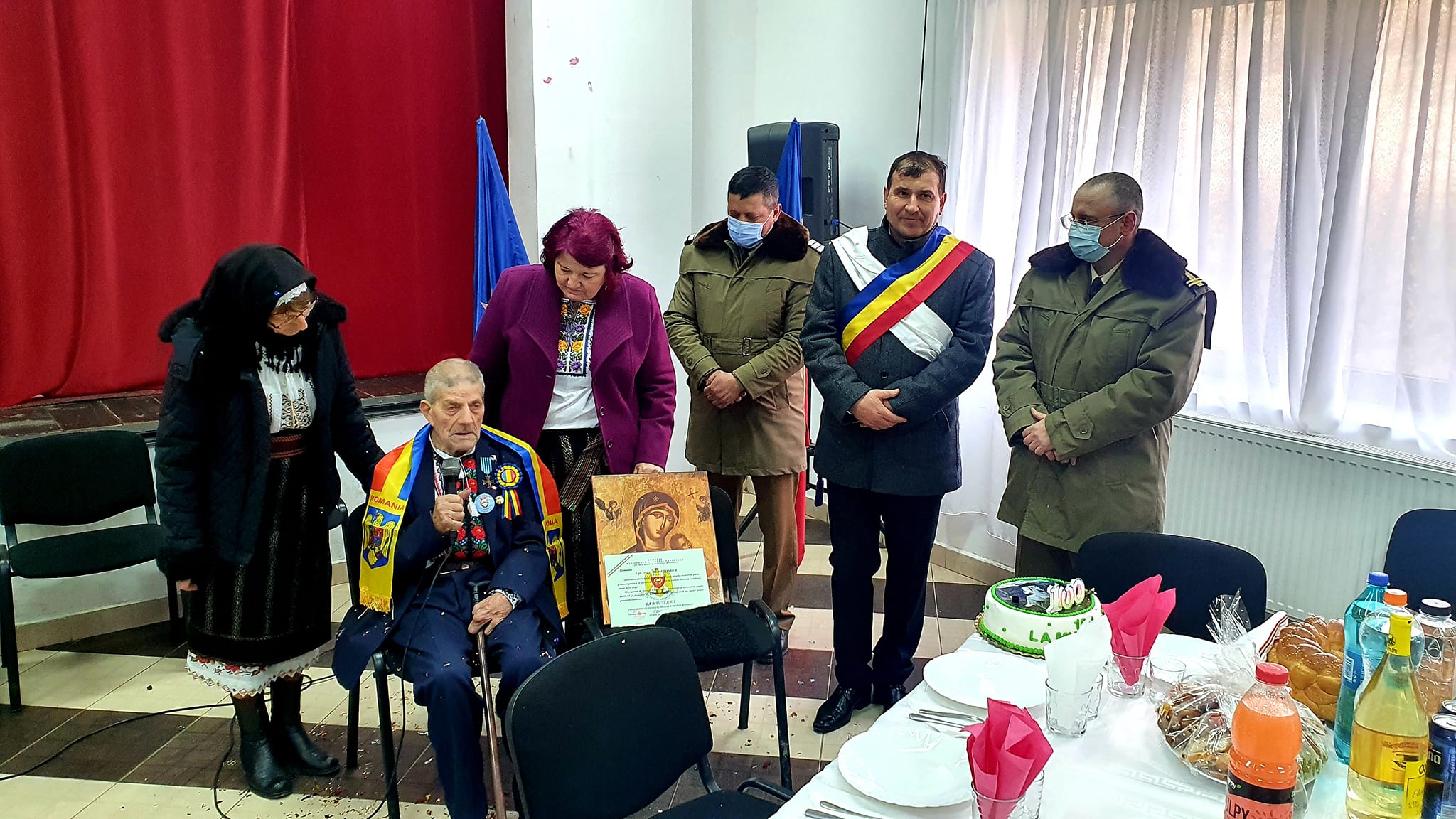 Un veteran de război din comuna Concești a împlinit 100 de ani