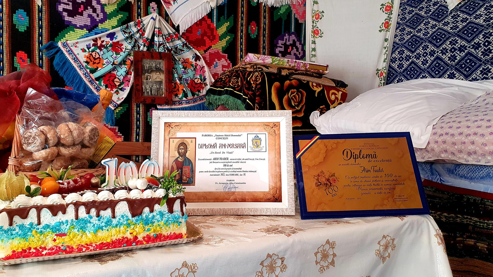 Un veteran de război din comuna Concești a împlinit 100 de ani