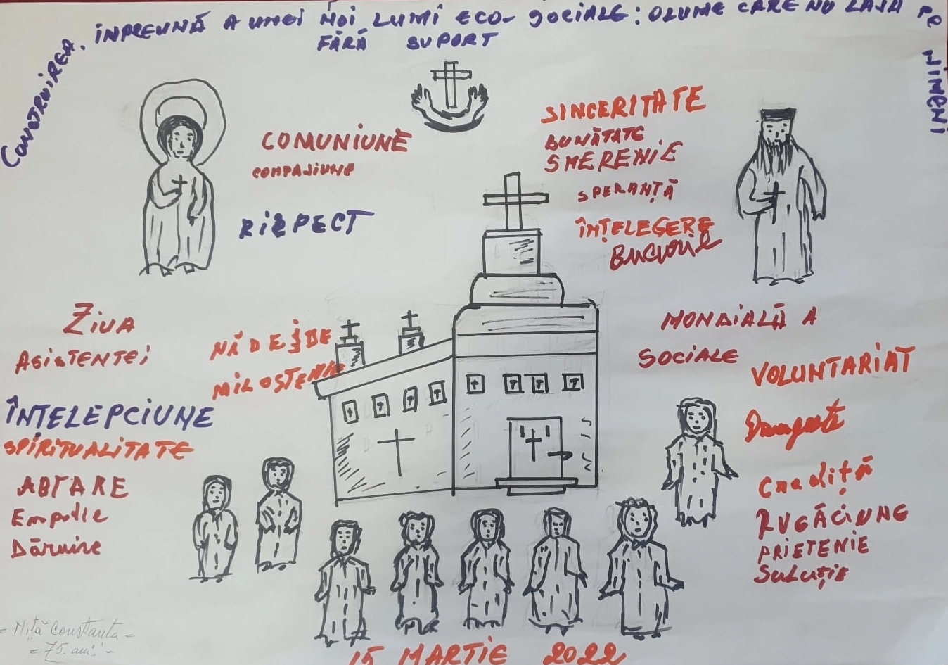 Ziua mondială a asistenței sociale, marcată la Iași de studenții teologi