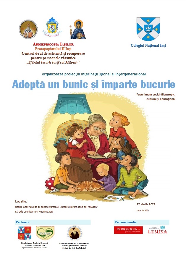 Evenimente ce vor avea loc în Arhiepiscopia Iașilor în perioada 27 martie - 2 aprilie 2022