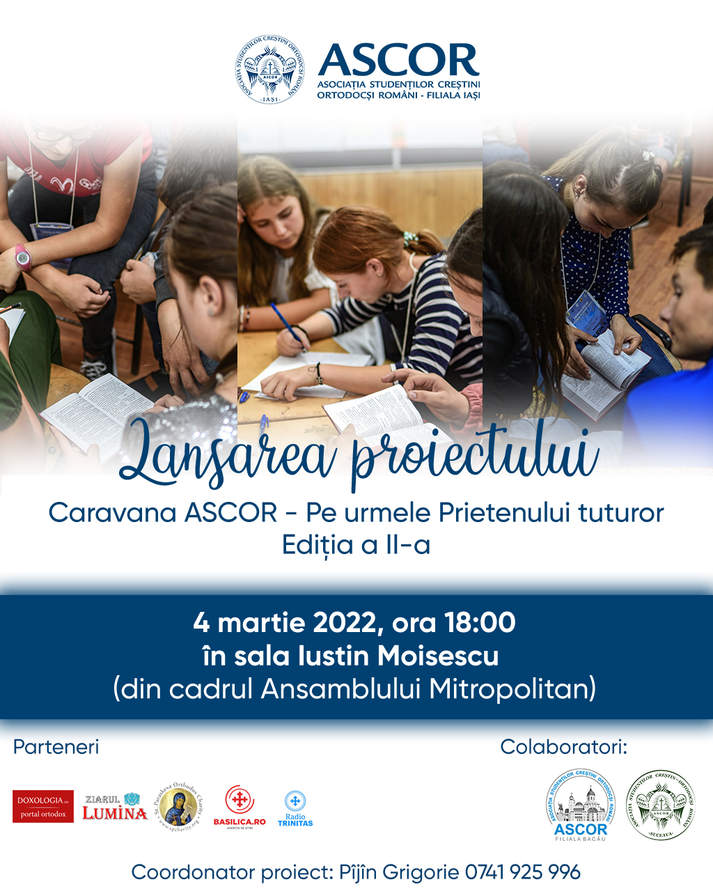 Tinerii din ASCOR dau startul proiectului catehetic „Caravana ASCOR - Tinerețea, timpul marilor alegeri”