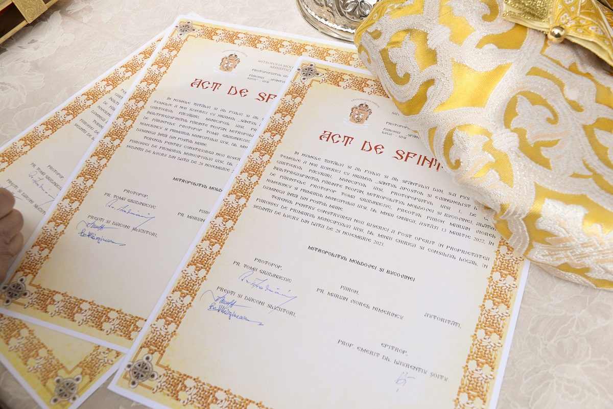 Piatră de temelie pentru o nouă biserică în Muncipiul Iași: „O fereastră către eternitate”