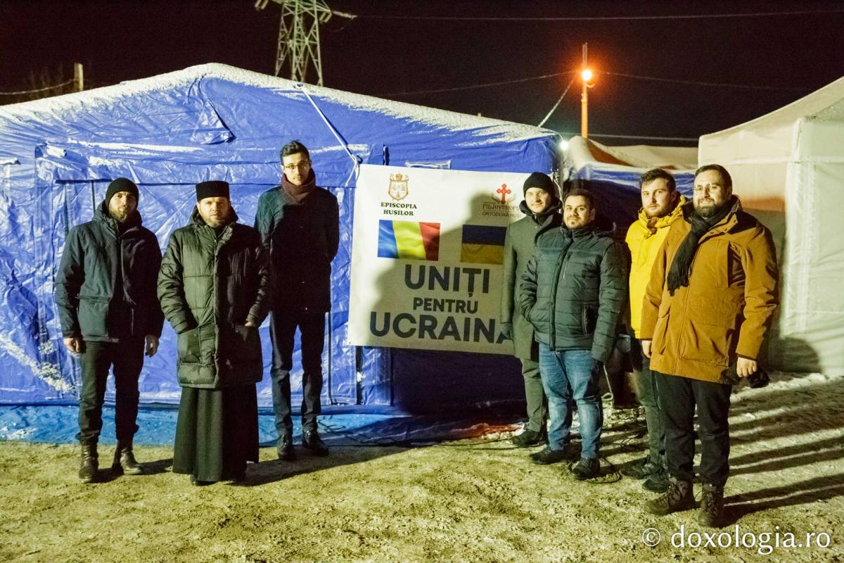 Clericii din Huși, alături de ucraineni: Puncte de ajutor la tabăra pentru refugiați din oraș și la vama Albița